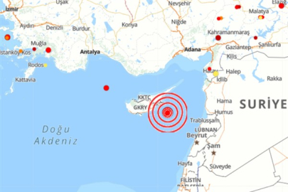 Akdeniz’de deprem