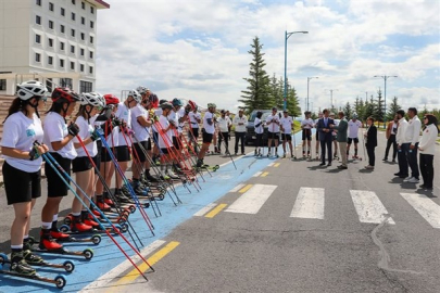 Kayaklı Koşu Milli Takımı, antrenmanlarını Ardahan'da sürdürüyor