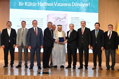 “Kitab Şerhu’l-Esma” yeniden Konya'ya kazandırıldı