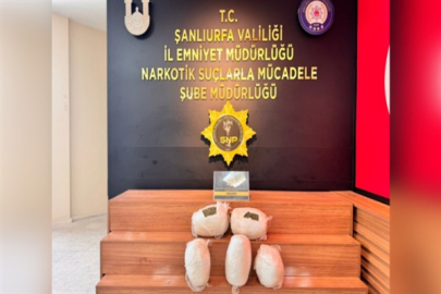 Şanlıurfa'da uyuşturucu operasyonu