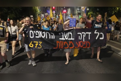 Tel Aviv'de binlerce kişi, Gazze'de artan askeri operasyonları protesto etti