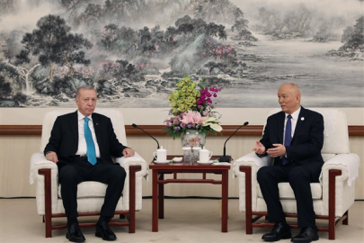 Cumhurbaşkanı Erdoğan, Çin’de Çin Komünist Partisi Yetkilisi Say Çi ile görüştü