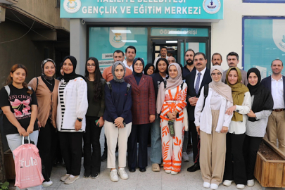 Canpolat ve Yazmacı'dan Haliliye eğitim merkezlerine ziyaret