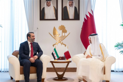 Al Sani, Suriye Dışişleri Bakanı Şeybani ile görüştü