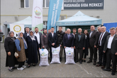 Nilüfer Belediyesi’nden üreticiye İtalyan çimi tohumu desteği