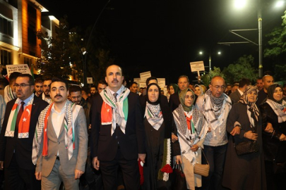 Konya’da Gazze Dayanışma Yürüyüşü düzenlendi