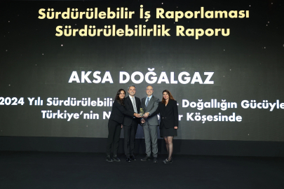 Aksa Doğalgaz’ın Sürdürülebilirlik Raporu’na Ödül 