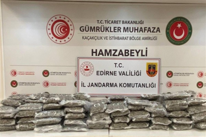Hamzabeyli Gümrük Kapısı’nda 105 kilo esrar ele geçirildi