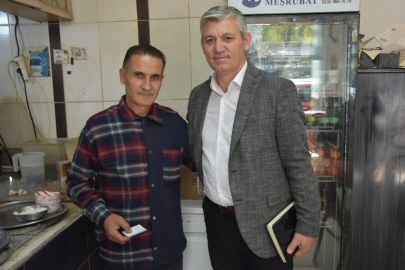 Şahin, kahveci esnafıyla buluştu