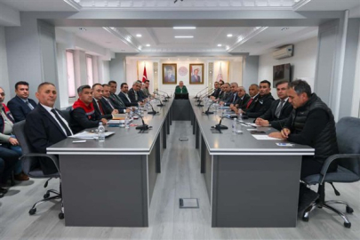 Karaman Valisi Çiçekli, Taşkın Koordinasyon Kurulu Toplantısı'na katıldı