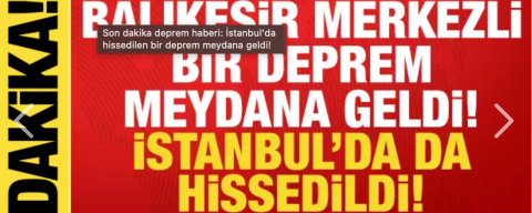 Deprem şiddeti 6.1