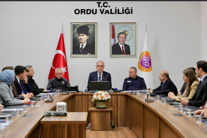Ordu'da Kasım Ayı İl Güvenlik, Asayiş ve Koordinasyon Toplantısı gerçekleştirildi