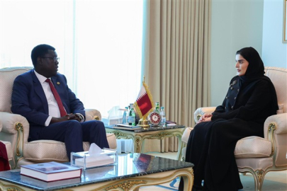 Katarlı Bakan El Misnad, Güney Sudan Dışişleri Bakanı Kumba ile görüştü