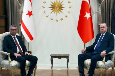Cumhurbaşkanı Erdoğan, KKTC Cumhurbaşkanı Erhürman ile görüştü