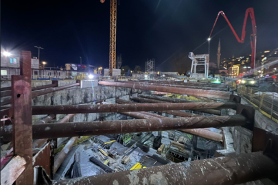 Kabataş Metro İstasyonu inşaatında çökme: 5 işçi yaralandı