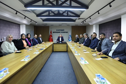 Büyükkılıç, AK Parti Hacılar İlçe Başkanı Kahraman ile görüştü