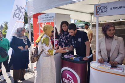 Erzurum Açık Kapı’dan kadına yönelik şiddet bilgilendirmesi