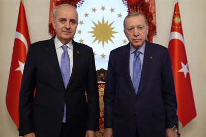 Cumhurbaşkanı Erdoğan, TBMM Başkanı Kurtulmuş’u kabul etti