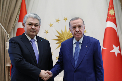Erdoğan, Kazakistan Dışişleri Bakanı Koşerbayev'i kabul etti