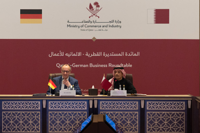 Al-Thani ve Almanya Başbakanı Merz Doha'da bir araya geldi