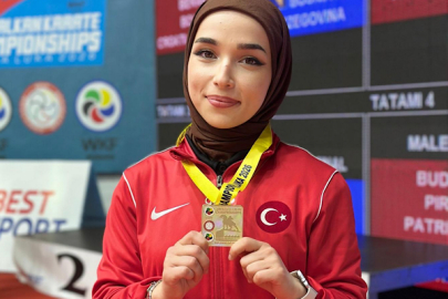 Trabzonlu karateci Keyda Nur Çolak Balkan Şampiyonu oldu
