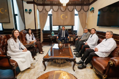 Vali Masatlı, sağlık heyetini kabul etti