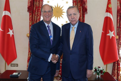 Cumhurbaşkanı Erdoğan, BlackRock CEO’su Fink’i kabul etti