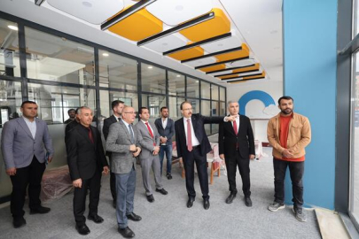 Vali Kızılkaya, Siirt’te kütüphane inşaatını inceledi