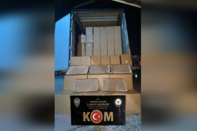 Sakarya'da 1 milyon 125 bin adet dolu makaron ele geçirildi