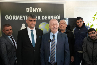 Özdağ, Dünya Görmeyenler Derneği’ni ziyaret etti
