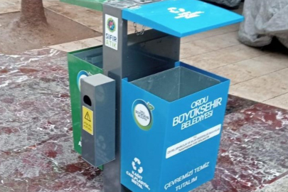 Ordu’da sıfır atık kutuları kuruluyor