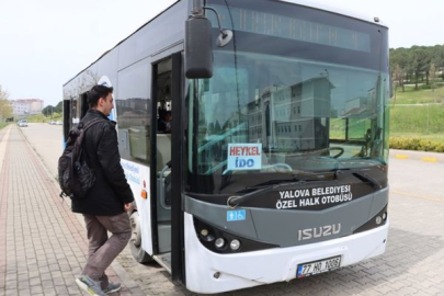 Yalova’da üniversite öğrencilerine ulaşım kolaylığı