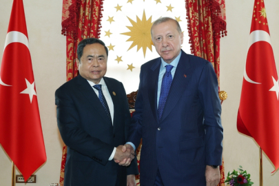 Cumhurbaşkanı Erdoğan, Vietnam Meclis Başkanı Man’ı kabul etti