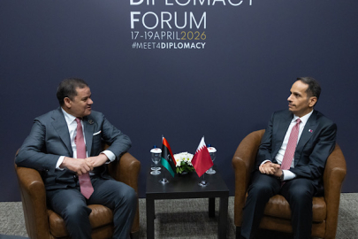 Al Thani, Libya Ulusal Birlik Devleti Hükümeti Başkanı Al Dbeiba ile görüştü