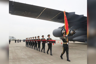 Kore Savaşı’nda hayatını kaybeden 12 askerin naaş kalıntıları Çin’e getirildi