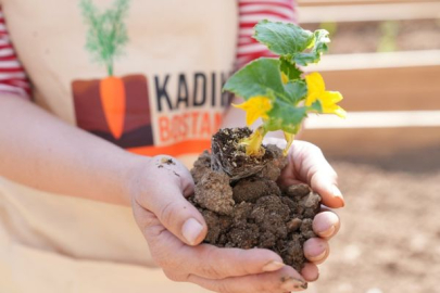 Kadıköy Bostanları'nda ilk fideler toprakla buluştu