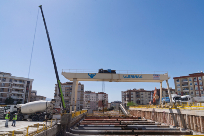 Buca Metrosu’nda çalışmalar sürüyor