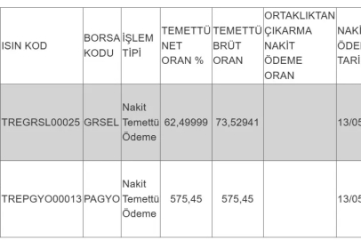 Hak kullanım işlemleri